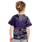 Custom NAIDOC Week 2024 Freo Kid T Shirt Aboriginal Animals Keep The Fire Burning