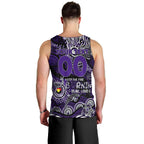 Custom NAIDOC Week 2024 Freo Men Tank Top Aboriginal Animals Keep The Fire Burning