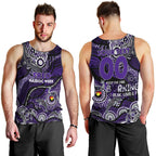 Custom NAIDOC Week 2024 Freo Men Tank Top Aboriginal Animals Keep The Fire Burning