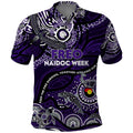 Custom NAIDOC Week 2024 Freo Polo Shirt Aboriginal Animals Keep The Fire Burning