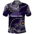 Custom NAIDOC Week 2024 Freo Polo Shirt Aboriginal Animals Keep The Fire Burning
