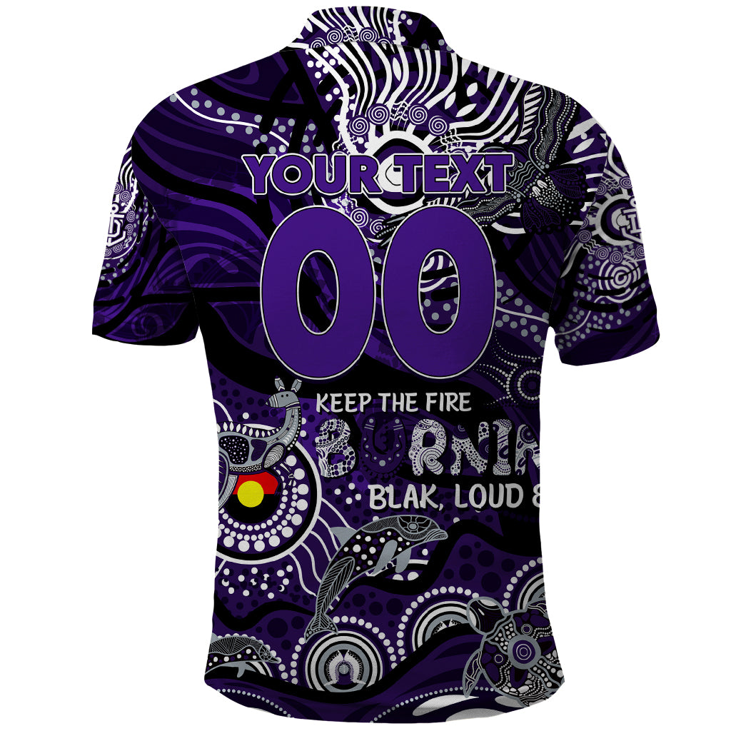 Custom NAIDOC Week 2024 Freo Polo Shirt Aboriginal Animals Keep The Fire Burning