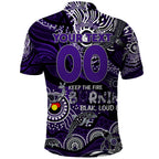 Custom NAIDOC Week 2024 Freo Polo Shirt Aboriginal Animals Keep The Fire Burning