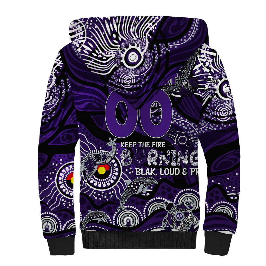 Custom NAIDOC Week 2024 Freo Sherpa Hoodie Aboriginal Animals Keep The Fire Burning
