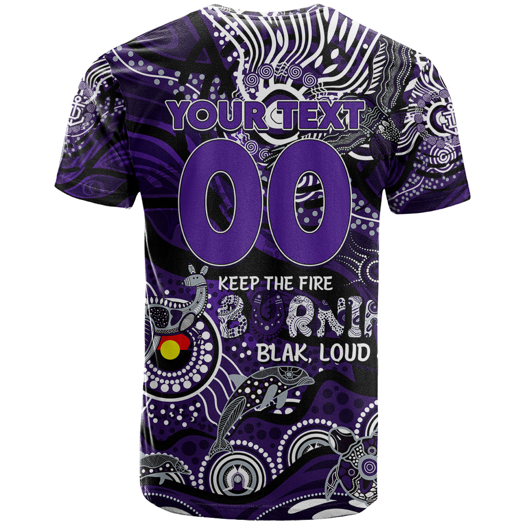 Custom NAIDOC Week 2024 Freo T Shirt Aboriginal Animals Keep The Fire Burning