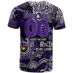 Custom NAIDOC Week 2024 Freo T Shirt Aboriginal Animals Keep The Fire Burning