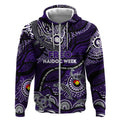 Custom NAIDOC Week 2024 Freo Zip Hoodie Aboriginal Animals Keep The Fire Burning
