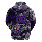 Custom NAIDOC Week 2024 Freo Zip Hoodie Aboriginal Animals Keep The Fire Burning