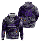 Custom NAIDOC Week 2024 Freo Zip Hoodie Aboriginal Animals Keep The Fire Burning