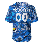 Custom NAIDOC Week 2024 Cats Baseball Jersey Aboriginal Animals Keep The Fire Burning