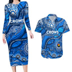 Custom NAIDOC Week 2024 Cats Couples Matching Long Sleeve Bodycon Dress and Hawaiian Shirt Aboriginal Animals Keep The Fire Burning