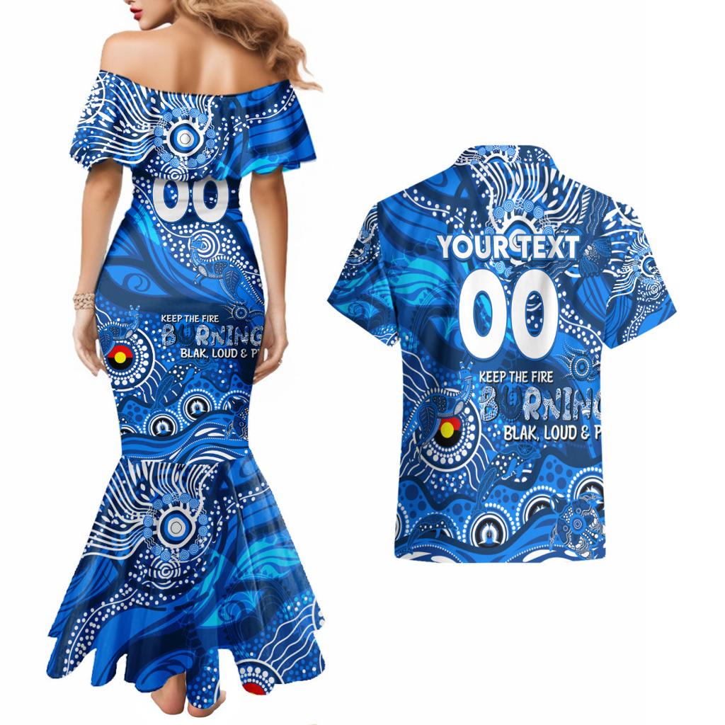 Custom NAIDOC Week 2024 Cats Couples Matching Mermaid Dress and Hawaiian Shirt Aboriginal Animals Keep The Fire Burning
