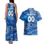 Custom NAIDOC Week 2024 Cats Couples Matching Tank Maxi Dress and Hawaiian Shirt Aboriginal Animals Keep The Fire Burning