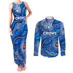 Custom NAIDOC Week 2024 Cats Couples Matching Tank Maxi Dress and Long Sleeve Button Shirt Aboriginal Animals Keep The Fire Burning