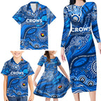 Custom NAIDOC Week 2024 Cats Family Matching Long Sleeve Bodycon Dress and Hawaiian Shirt Aboriginal Animals Keep The Fire Burning