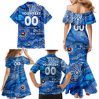 Custom NAIDOC Week 2024 Cats Family Matching Mermaid Dress and Hawaiian Shirt Aboriginal Animals Keep The Fire Burning
