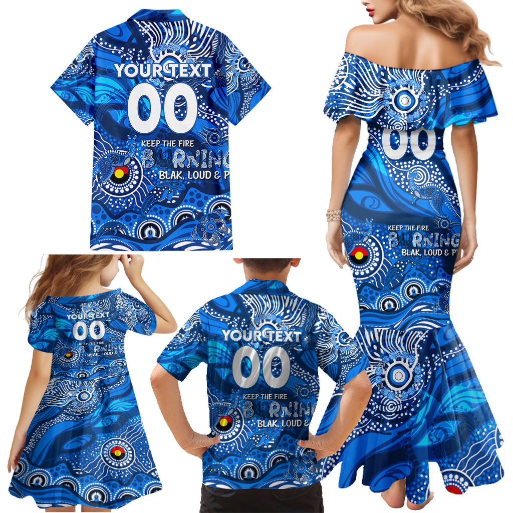 Custom NAIDOC Week 2024 Cats Family Matching Mermaid Dress and Hawaiian Shirt Aboriginal Animals Keep The Fire Burning