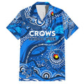 Custom NAIDOC Week 2024 Cats Family Matching Off The Shoulder Long Sleeve Dress and Hawaiian Shirt Aboriginal Animals Keep The Fire Burning