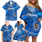 Custom NAIDOC Week 2024 Cats Family Matching Off Shoulder Short Dress and Hawaiian Shirt Aboriginal Animals Keep The Fire Burning