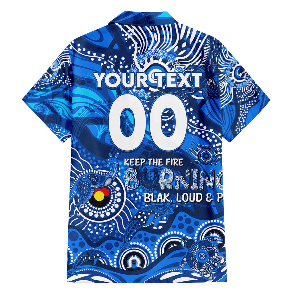 Custom NAIDOC Week 2024 Cats Family Matching Off Shoulder Short Dress and Hawaiian Shirt Aboriginal Animals Keep The Fire Burning