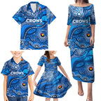 Custom NAIDOC Week 2024 Cats Family Matching Puletasi and Hawaiian Shirt Aboriginal Animals Keep The Fire Burning