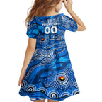 Custom NAIDOC Week 2024 Cats Family Matching Puletasi and Hawaiian Shirt Aboriginal Animals Keep The Fire Burning