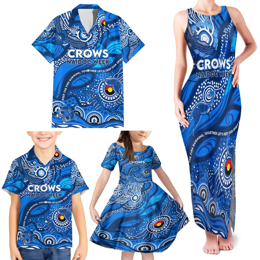 Custom NAIDOC Week 2024 Cats Family Matching Tank Maxi Dress and Hawaiian Shirt Aboriginal Animals Keep The Fire Burning