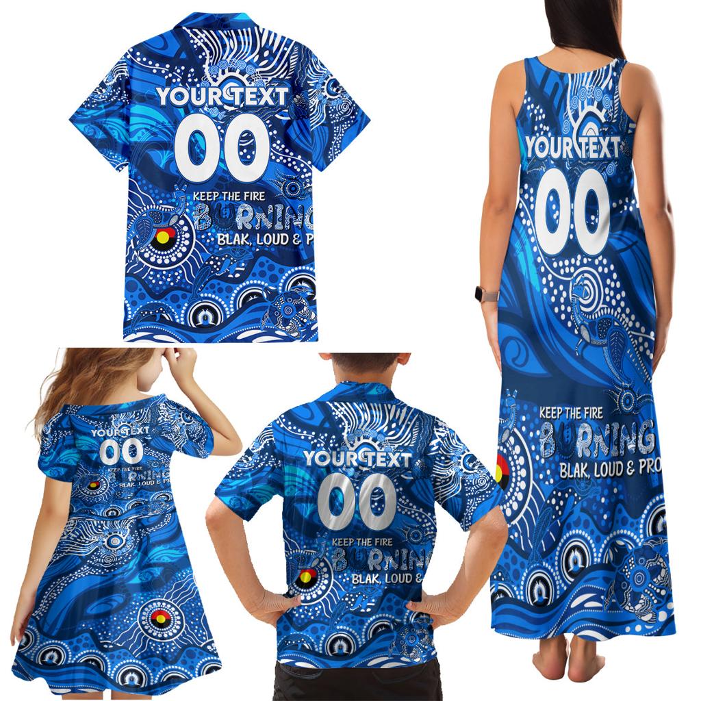 Custom NAIDOC Week 2024 Cats Family Matching Tank Maxi Dress and Hawaiian Shirt Aboriginal Animals Keep The Fire Burning