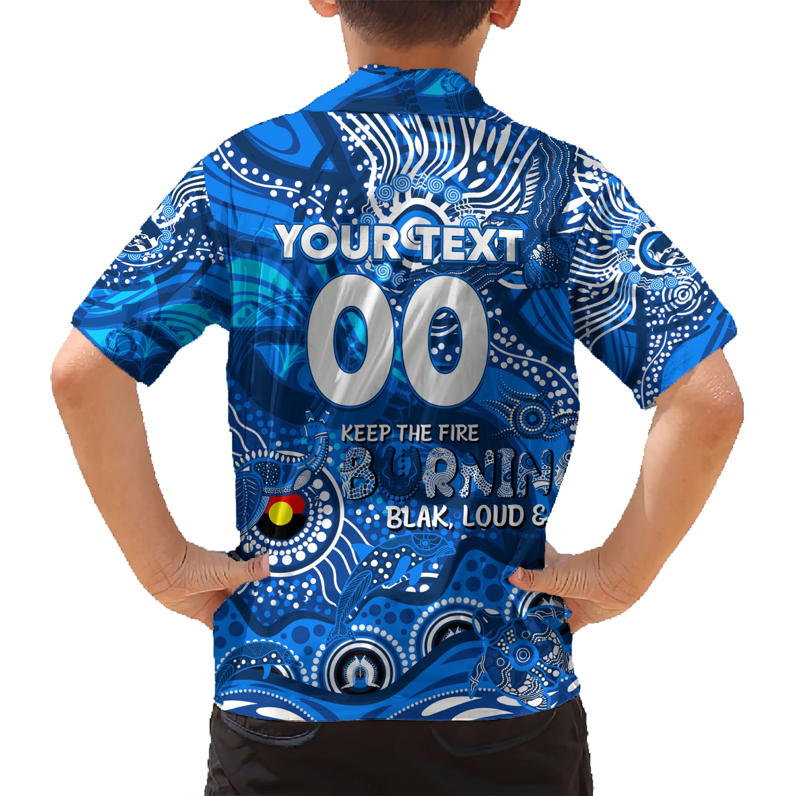 Custom NAIDOC Week 2024 Cats Hawaiian Shirt Aboriginal Animals Keep The Fire Burning