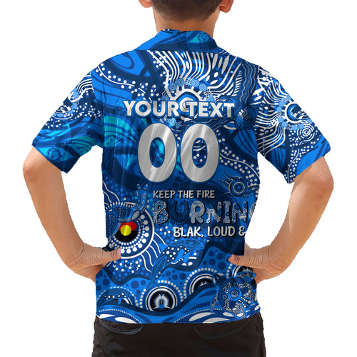 Custom NAIDOC Week 2024 Cats Kid Hawaiian Shirt Aboriginal Animals Keep The Fire Burning