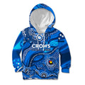 Custom NAIDOC Week 2024 Cats Kid Hoodie Aboriginal Animals Keep The Fire Burning