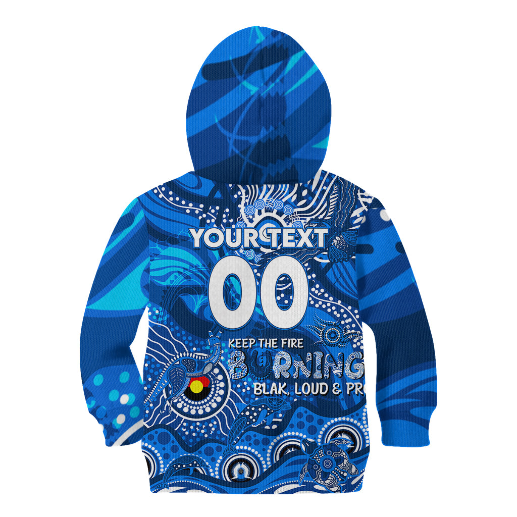 Custom NAIDOC Week 2024 Cats Kid Hoodie Aboriginal Animals Keep The Fire Burning