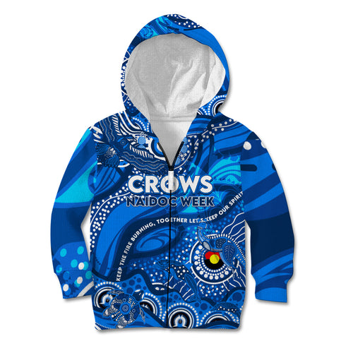 Custom NAIDOC Week 2024 Cats Kid Hoodie Aboriginal Animals Keep The Fire Burning