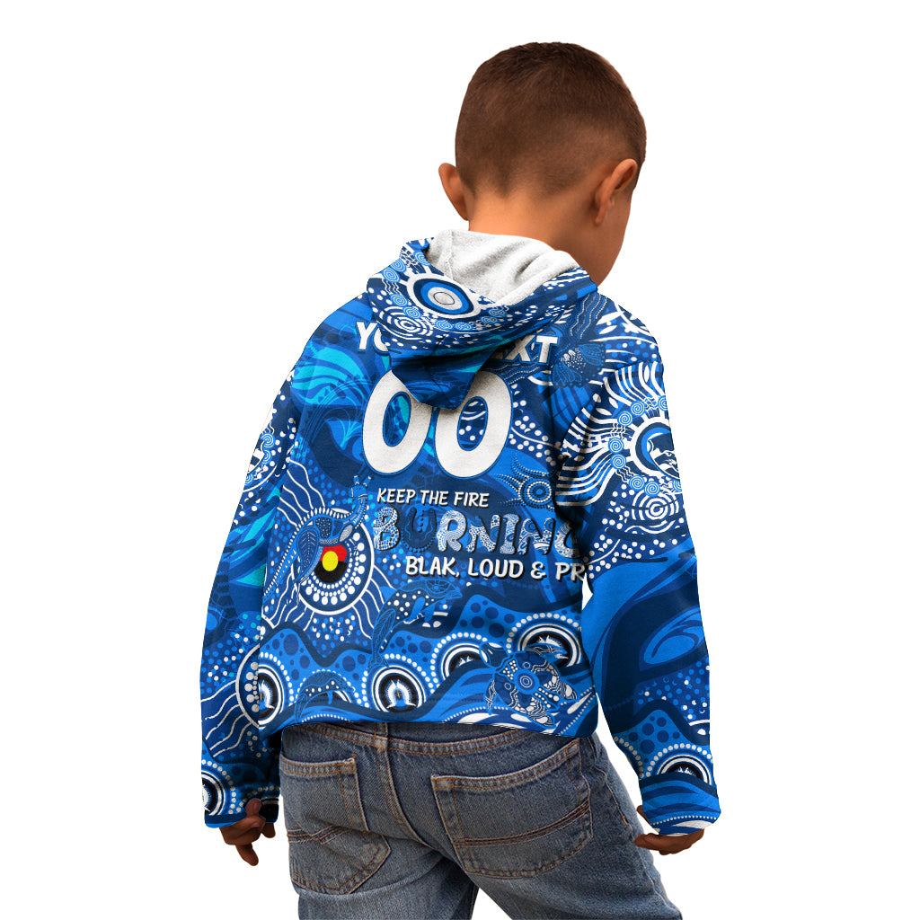 Custom NAIDOC Week 2024 Cats Kid Hoodie Aboriginal Animals Keep The Fire Burning