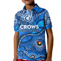 Custom NAIDOC Week 2024 Cats Kid Polo Shirt Aboriginal Animals Keep The Fire Burning