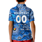 Custom NAIDOC Week 2024 Cats Kid Polo Shirt Aboriginal Animals Keep The Fire Burning