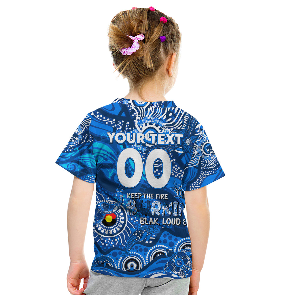Custom NAIDOC Week 2024 Cats Kid T Shirt Aboriginal Animals Keep The Fire Burning