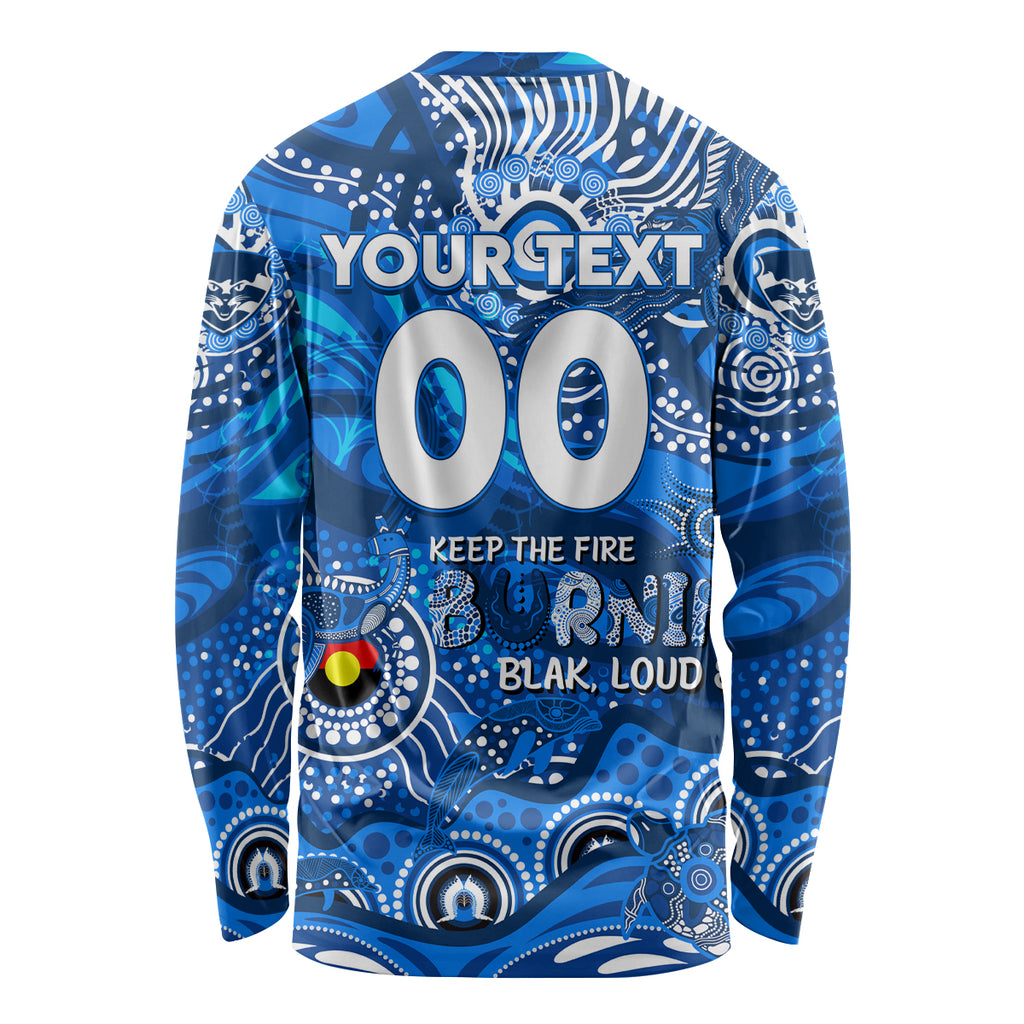 Custom NAIDOC Week 2024 Cats Long Sleeve Shirt Aboriginal Animals Keep The Fire Burning