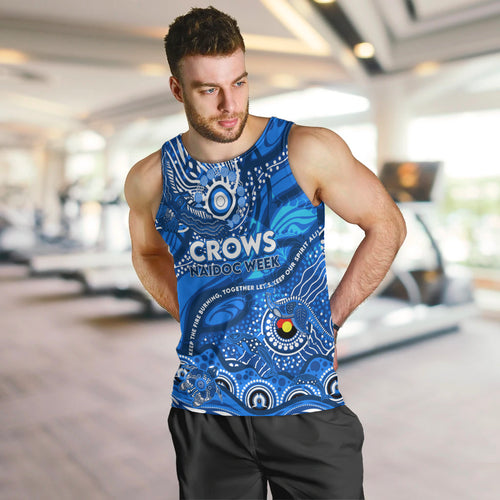 Custom NAIDOC Week 2024 Cats Men Tank Top Aboriginal Animals Keep The Fire Burning