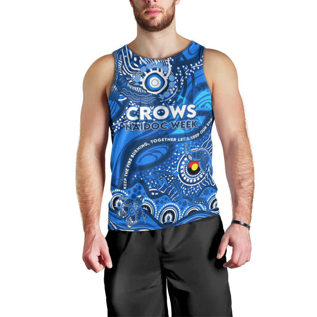 Custom NAIDOC Week 2024 Cats Men Tank Top Aboriginal Animals Keep The Fire Burning