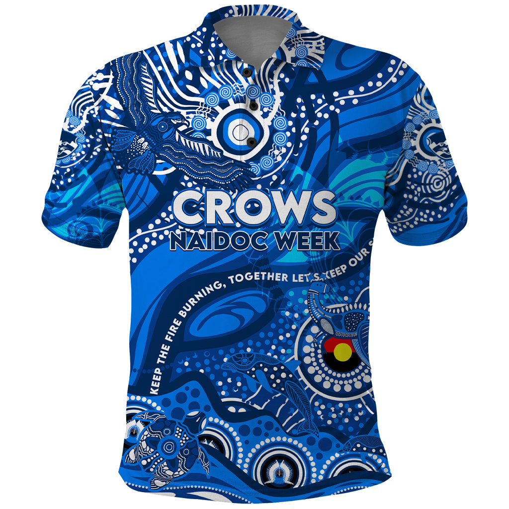 Custom NAIDOC Week 2024 Cats Polo Shirt Aboriginal Animals Keep The Fire Burning