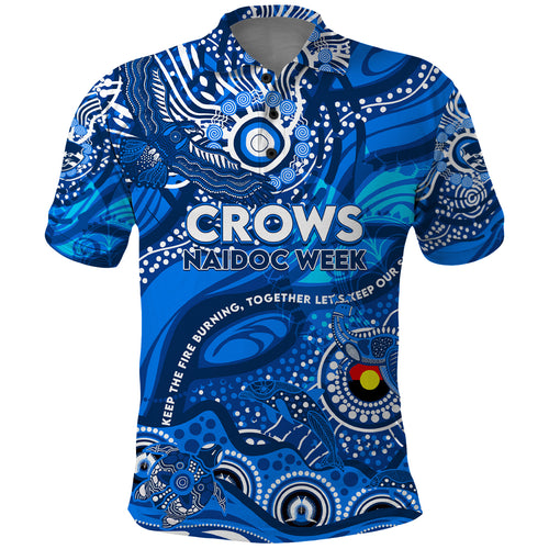 Custom NAIDOC Week 2024 Cats Polo Shirt Aboriginal Animals Keep The Fire Burning