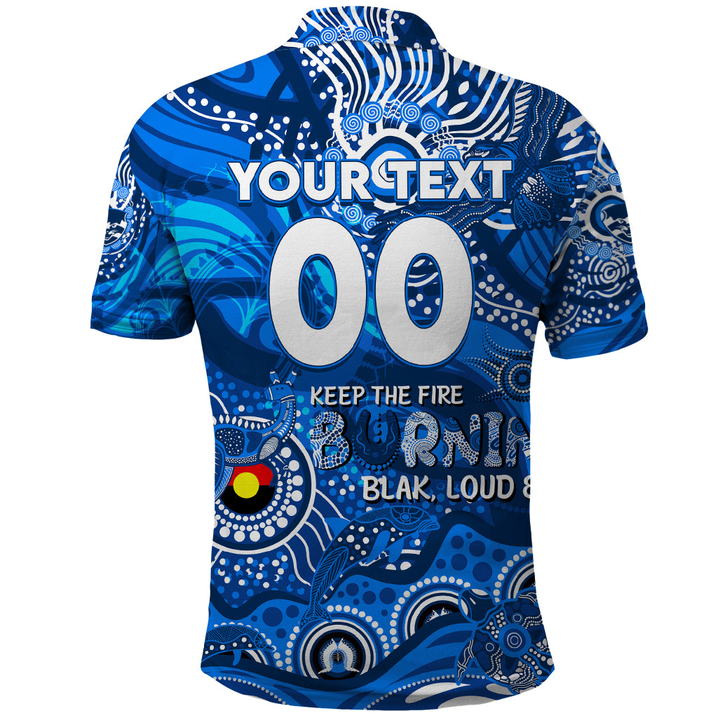 Custom NAIDOC Week 2024 Cats Polo Shirt Aboriginal Animals Keep The Fire Burning