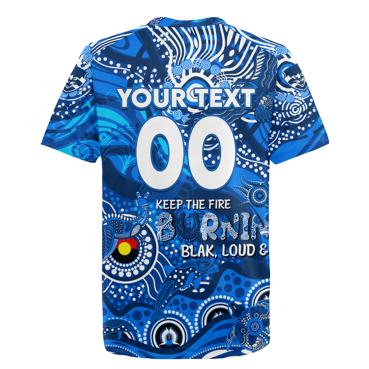 Custom NAIDOC Week 2024 Cats Rugby Jersey Aboriginal Animals Keep The Fire Burning