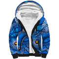 Custom NAIDOC Week 2024 Cats Sherpa Hoodie Aboriginal Animals Keep The Fire Burning