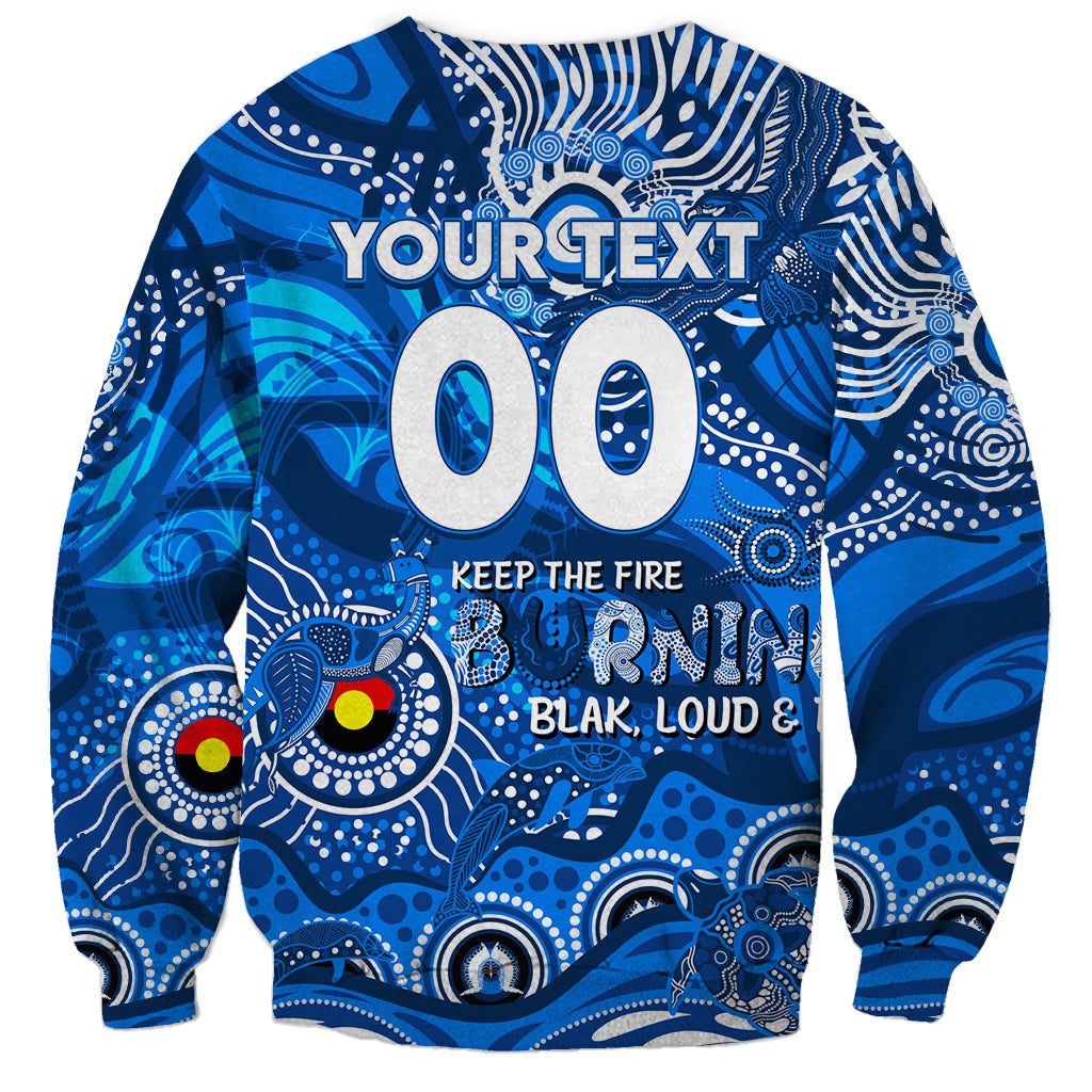 Custom NAIDOC Week 2024 Cats Sweatshirt Aboriginal Animals Keep The Fire Burning