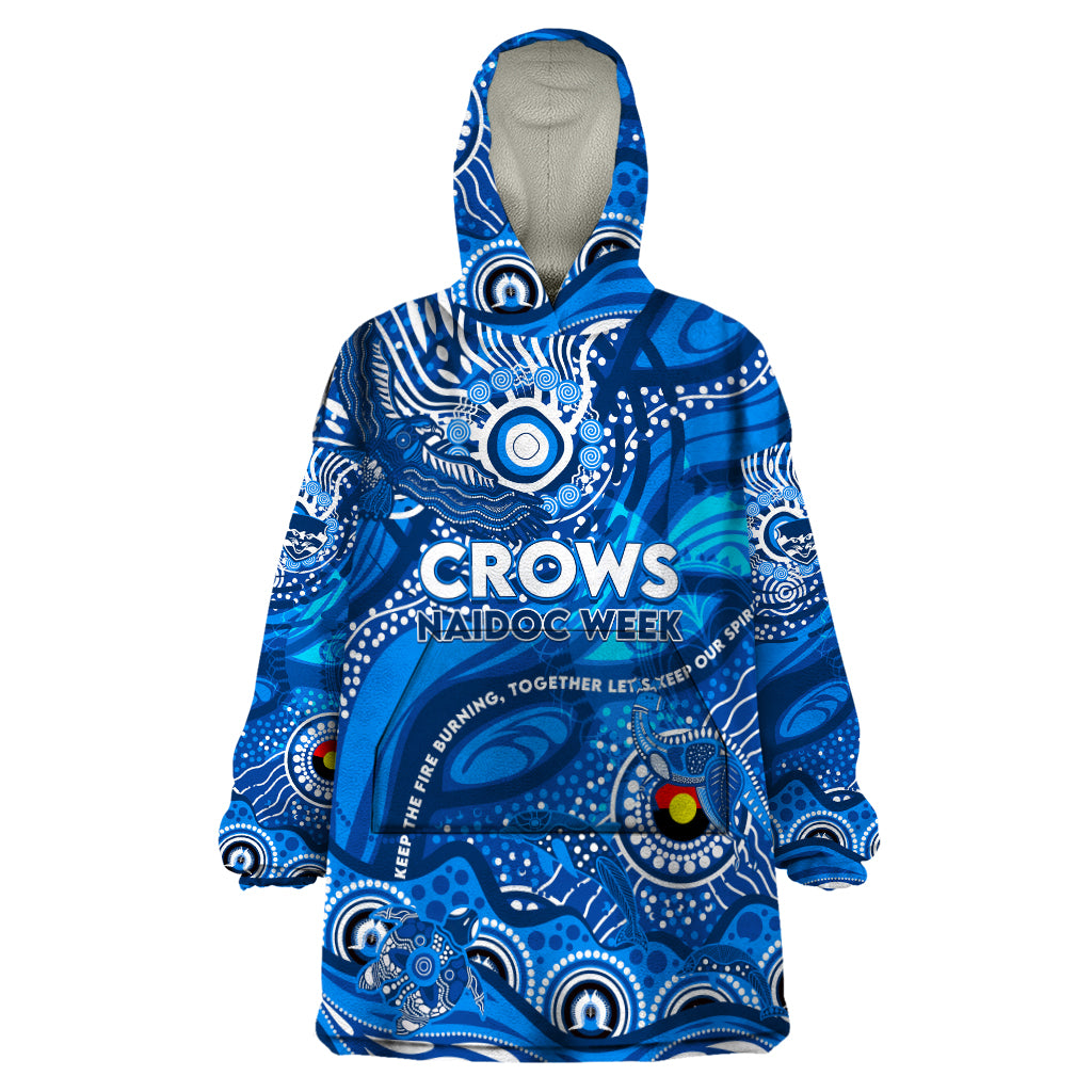 Custom NAIDOC Week 2024 Cats Wearable Blanket Hoodie Aboriginal Animals Keep The Fire Burning