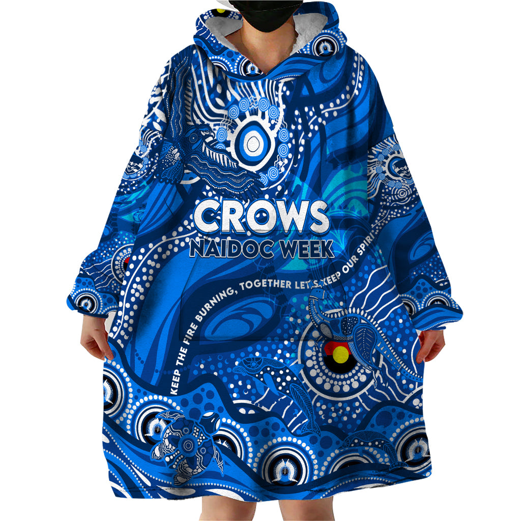 Custom NAIDOC Week 2024 Cats Wearable Blanket Hoodie Aboriginal Animals Keep The Fire Burning