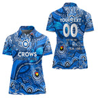 Custom NAIDOC Week 2024 Cats Women Polo Shirt Aboriginal Animals Keep The Fire Burning