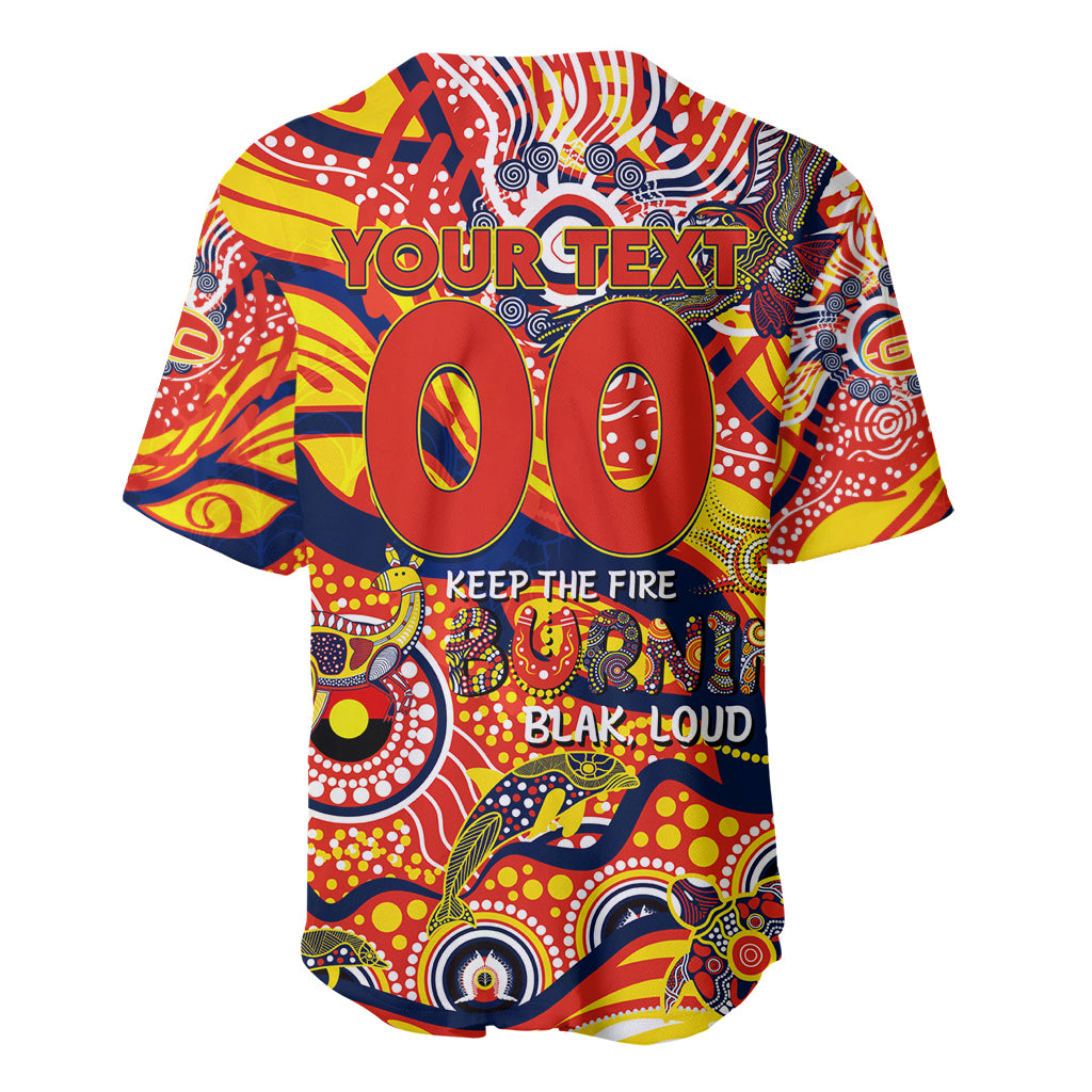 Custom NAIDOC Week 2024 Sunnies Baseball Jersey Aboriginal Animals Keep The Fire Burning